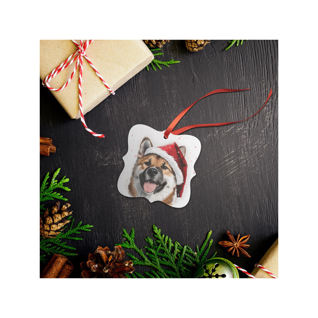 Akita Christmas Ornament