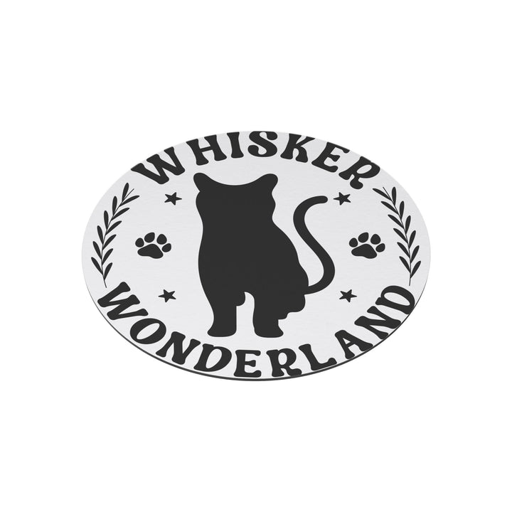 Whisker Wonderland Round Christmas Magnet