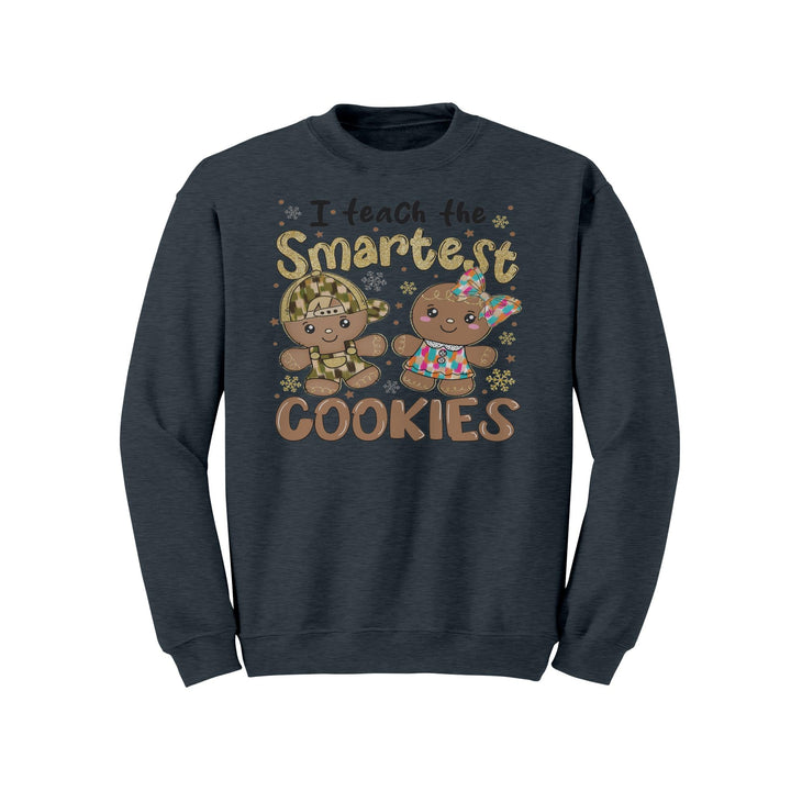 I Teach The Smartest Cookies Gildan Christmas Crewneck Sweatshirt