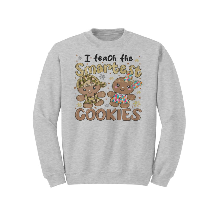 I Teach The Smartest Cookies Gildan Christmas Crewneck Sweatshirt