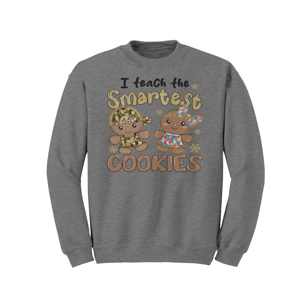 I Teach The Smartest Cookies Gildan Christmas Crewneck Sweatshirt