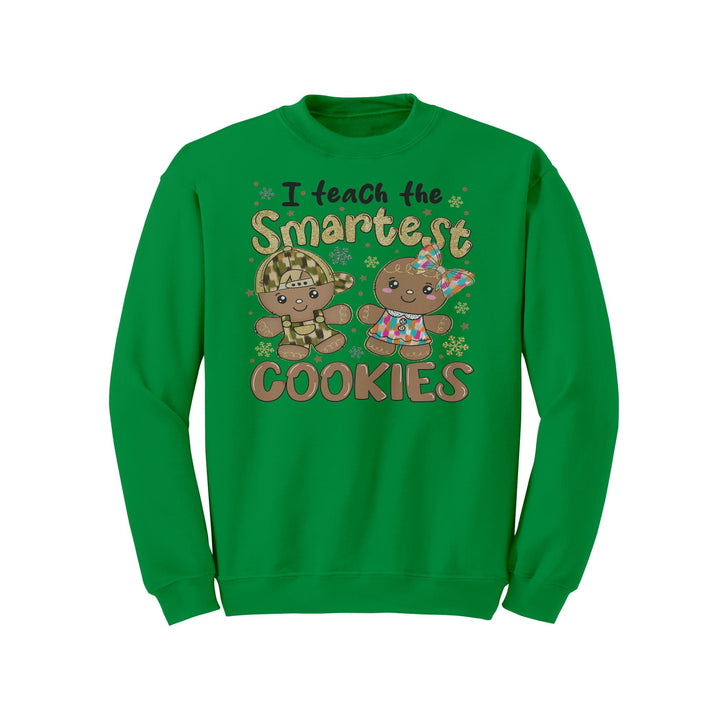 I Teach The Smartest Cookies Gildan Christmas Crewneck Sweatshirt