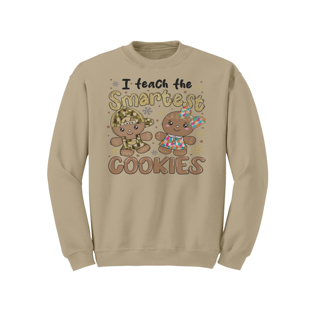 I Teach The Smartest Cookies Gildan Christmas Crewneck Sweatshirt