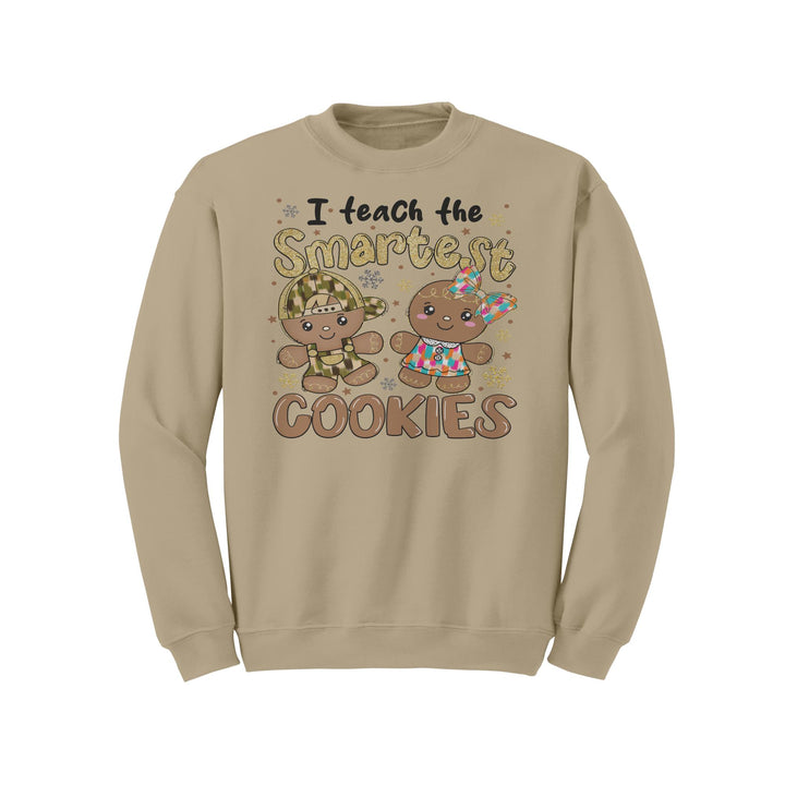 I Teach The Smartest Cookies Gildan Christmas Crewneck Sweatshirt