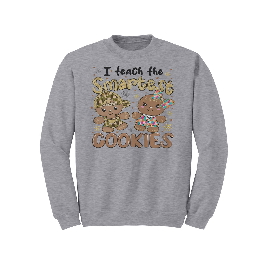 I Teach The Smartest Cookies Gildan Christmas Crewneck Sweatshirt