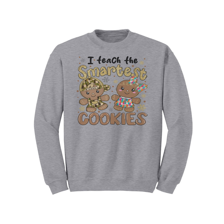 I Teach The Smartest Cookies Gildan Christmas Crewneck Sweatshirt