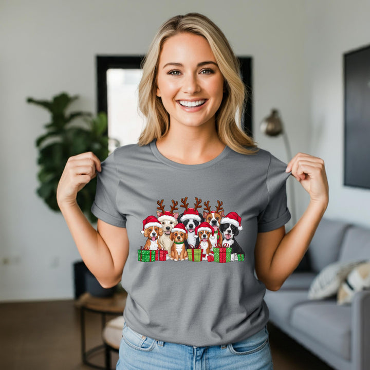Reindeer Dog Unisex Shirt - Festive Holiday Pet Apparel for Dog Lovers | Cute Christmas Dog Tee | Merry Pup Shirt for All Seasons