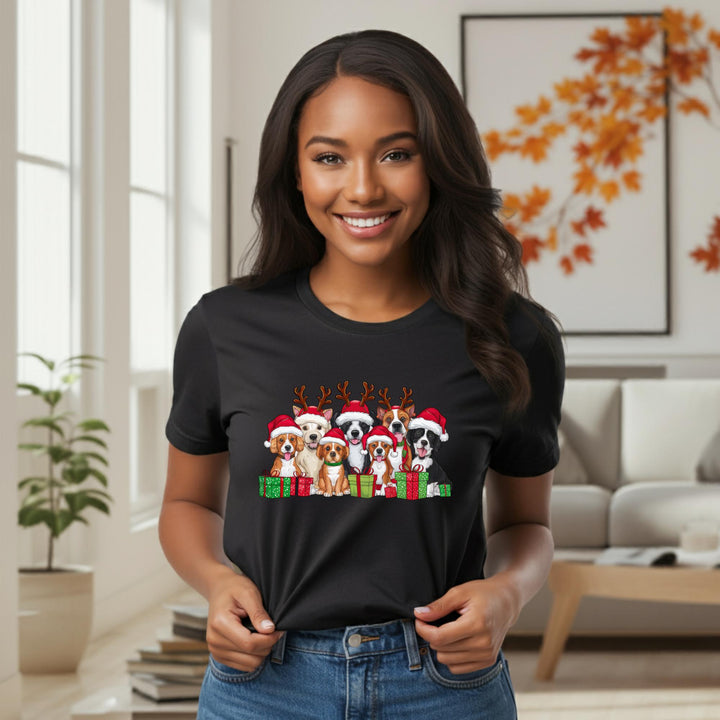 Reindeer Dog Unisex Shirt - Festive Holiday Pet Apparel for Dog Lovers | Cute Christmas Dog Tee | Merry Pup Shirt for All Seasons