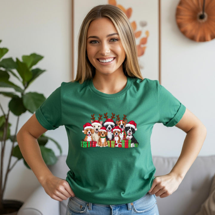 Reindeer Dog Unisex Shirt - Festive Holiday Pet Apparel for Dog Lovers | Cute Christmas Dog Tee | Merry Pup Shirt for All Seasons