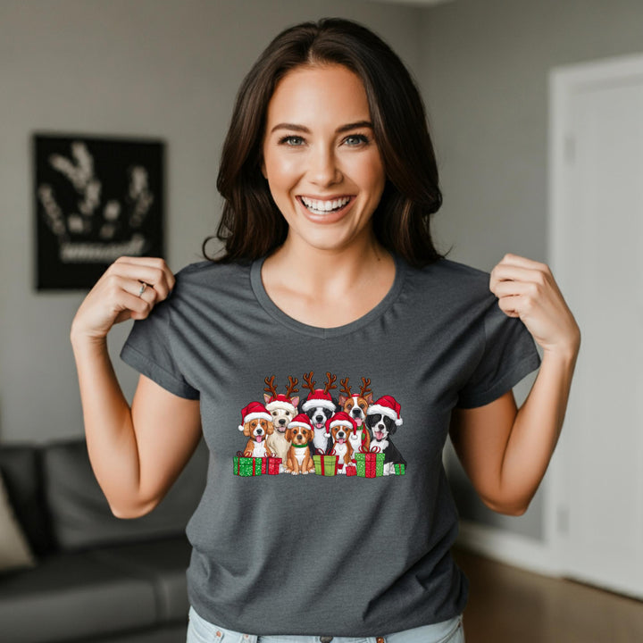 Reindeer Dog Unisex Shirt - Festive Holiday Pet Apparel for Dog Lovers | Cute Christmas Dog Tee | Merry Pup Shirt for All Seasons