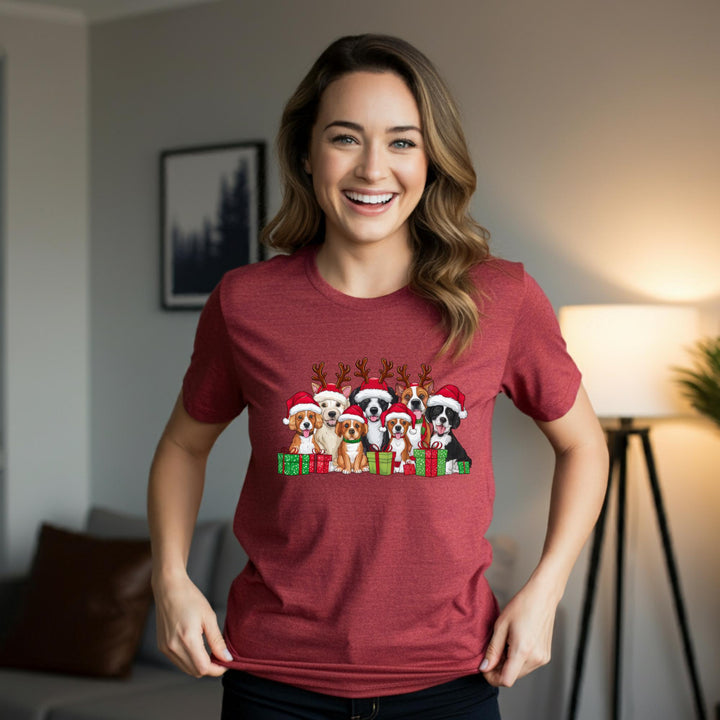 Reindeer Dog Unisex Shirt - Festive Holiday Pet Apparel for Dog Lovers | Cute Christmas Dog Tee | Merry Pup Shirt for All Seasons