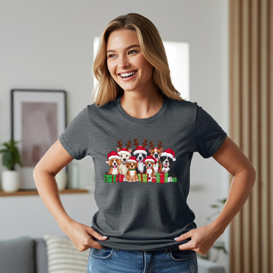 Reindeer Dog Unisex Shirt - Festive Holiday Pet Apparel for Dog Lovers | Cute Christmas Dog Tee | Merry Pup Shirt for All Seasons