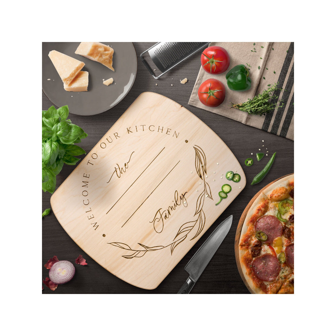 Personalized Cutting Board Wedding Gift, Maple/Walnut Charcuterie Board, Unique Valentines Day Gift, Engraved Engagement Present