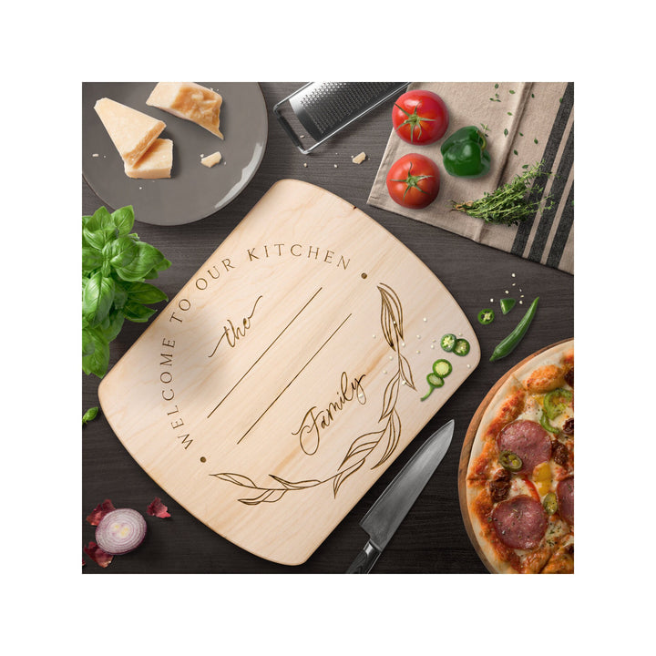 Personalized Cutting Board Wedding Gift, Maple/Walnut Charcuterie Board, Unique Valentines Day Gift, Engraved Engagement Present
