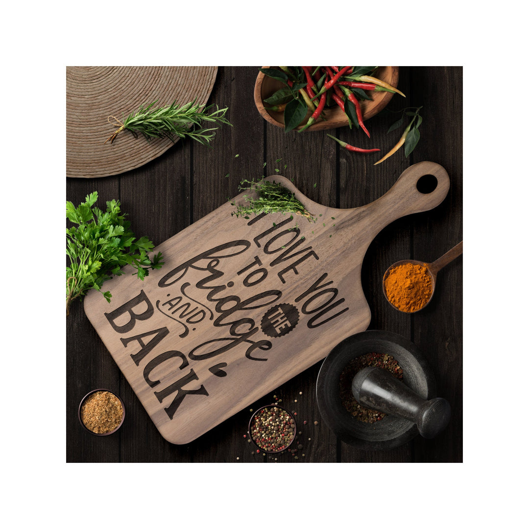 Personalized Cutting Board Wedding Gift, Maple/Walnut Charcuterie Board, Unique Valentines Day Gift, Engraved Engagement Present