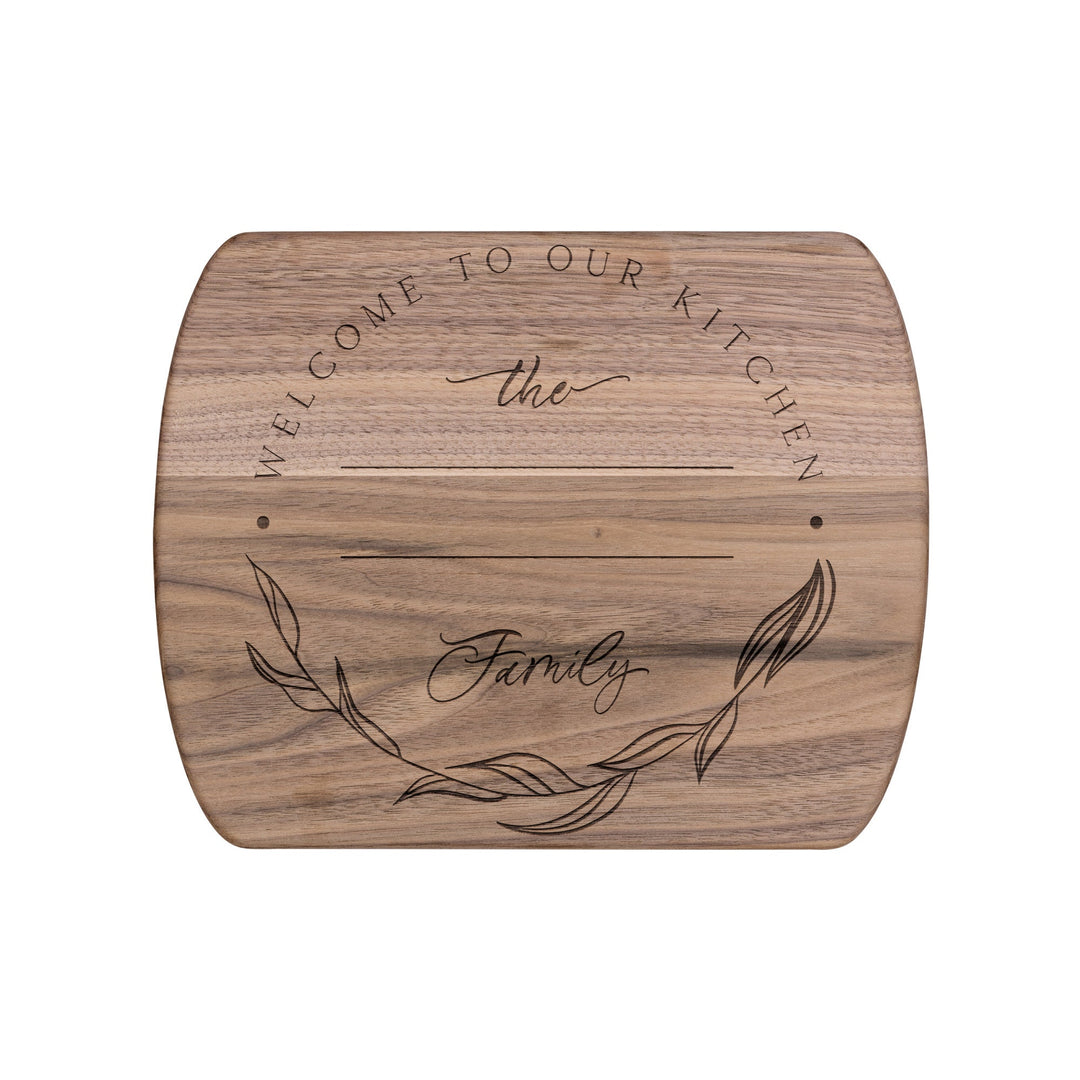 Personalized Cutting Board Wedding Gift, Maple/Walnut Charcuterie Board, Unique Valentines Day Gift, Engraved Engagement Present