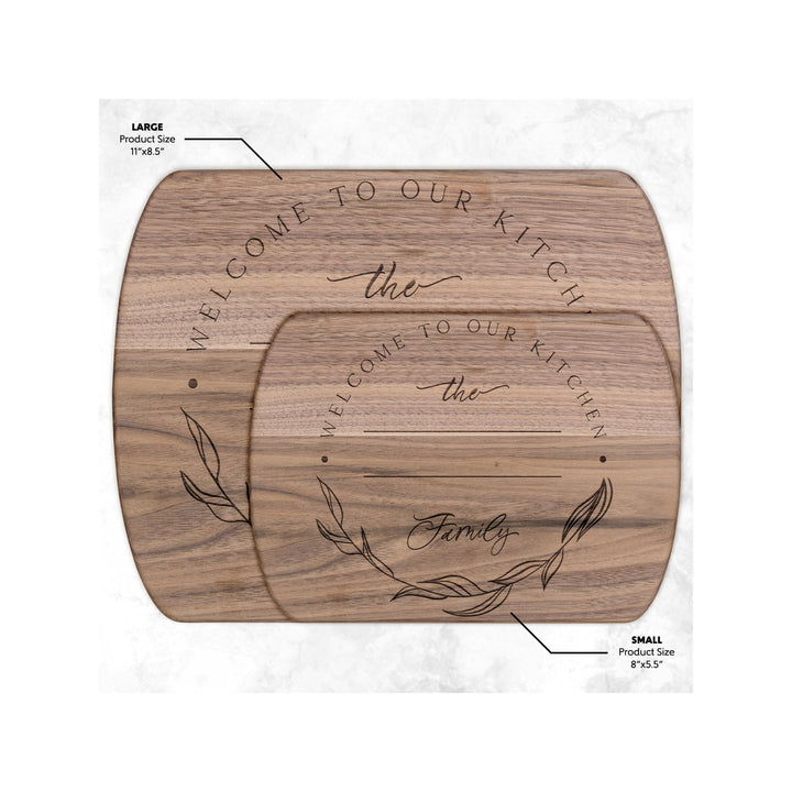 Personalized Cutting Board Wedding Gift, Maple/Walnut Charcuterie Board, Unique Valentines Day Gift, Engraved Engagement Present