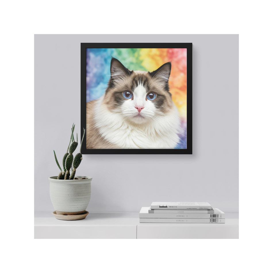 Colorful Ragdoll Cat Canvas | Gift for Cat Lovers