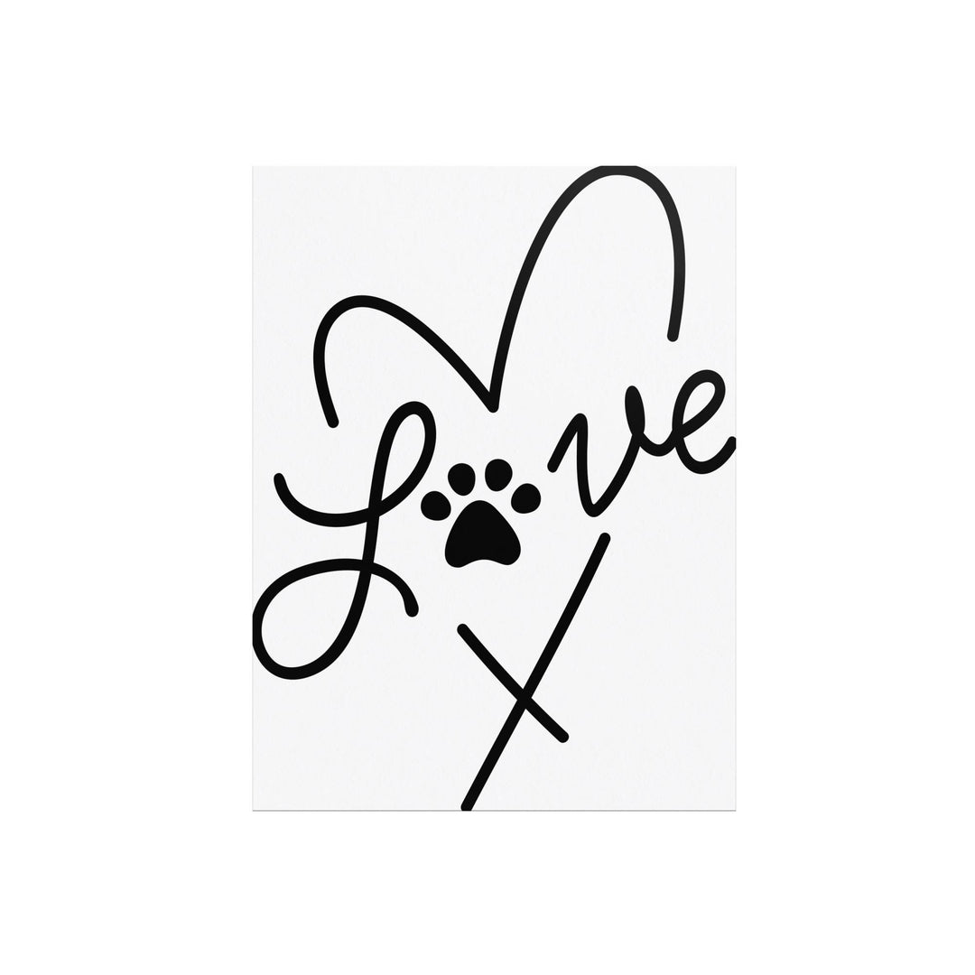 Love Paw Poster, Great Gift Ideas, Valentines, Christmas, Birthday
