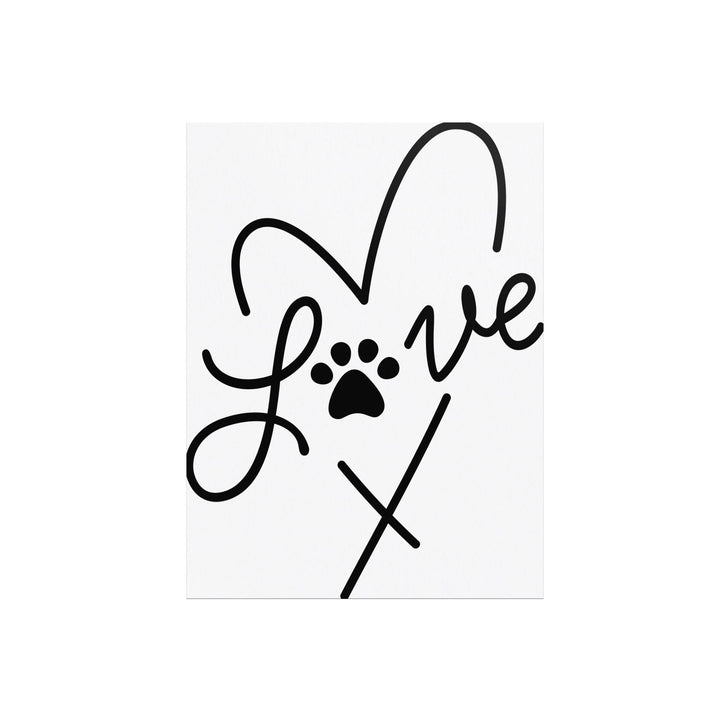Love Paw Poster, Great Gift Ideas, Valentines, Christmas, Birthday