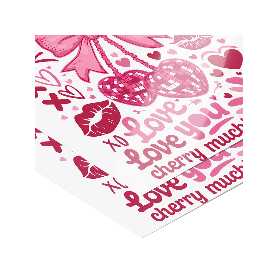 Love You Cherry Much Valentine's Poster, Gloss/Matte, Great Gift Ideas