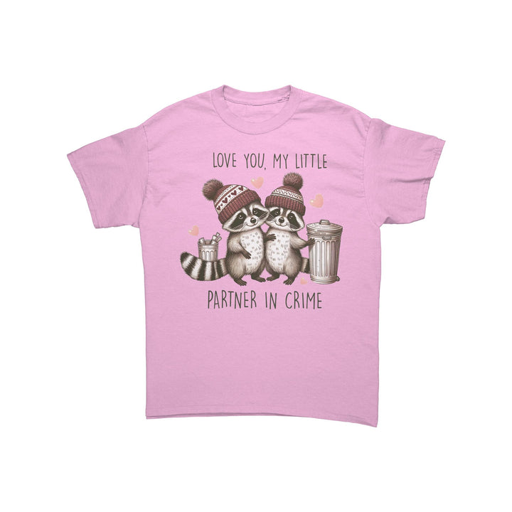 Love you, My little partner in crime Unisex Valentines t-shirt