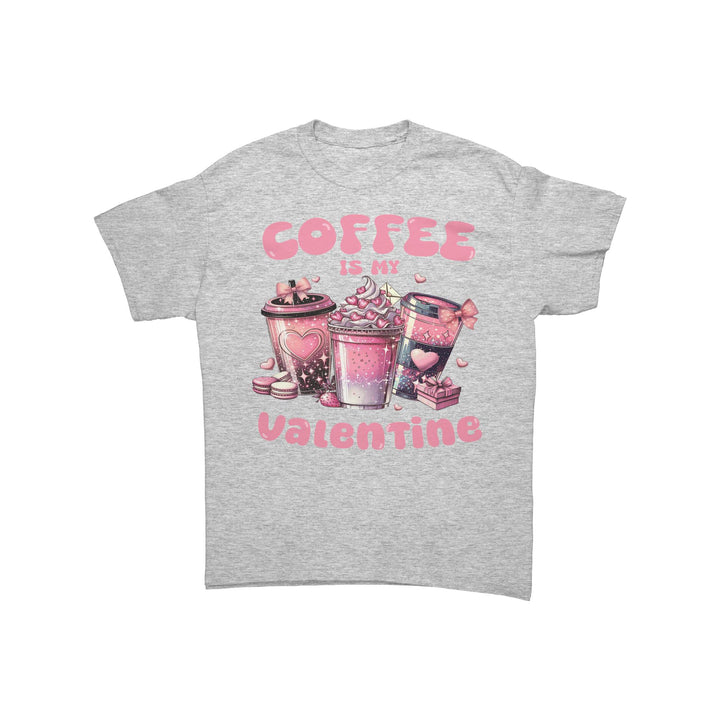 Coffee is my Valentine Unisex Valentine's t-shirt