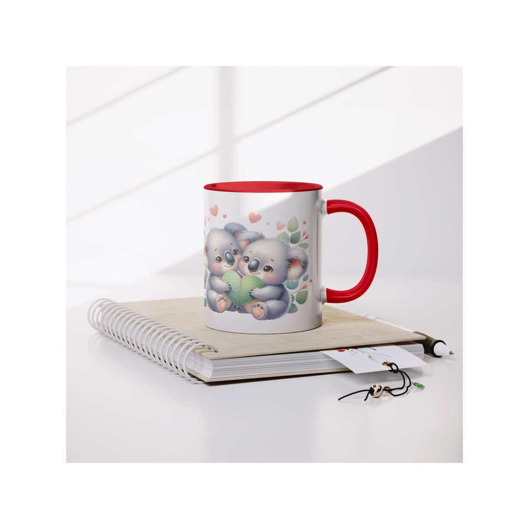 Valentine's Day Koala 11oz Red Accent Mug, Valentine's, Gift Ideas