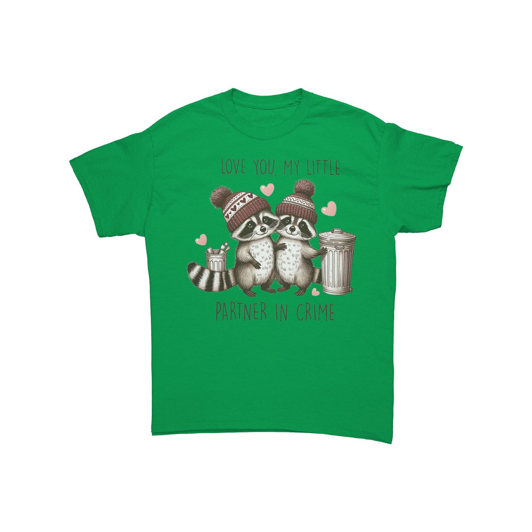Love you, My little partner in crime Unisex Valentines t-shirt