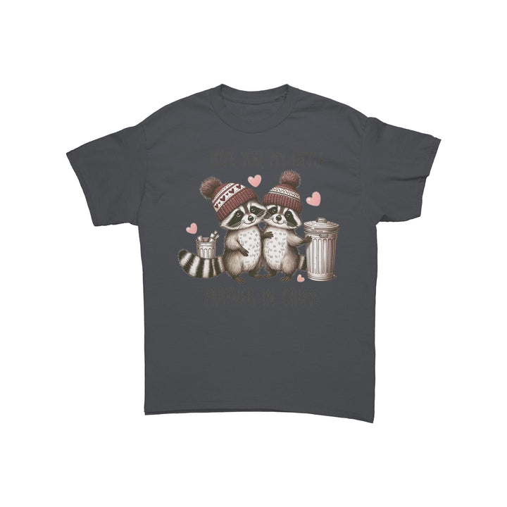 Love you, My little partner in crime Unisex Valentines t-shirt