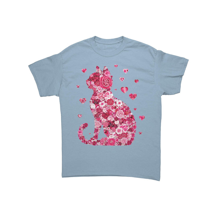 Valentine Flower Cat Unisex T-shirt