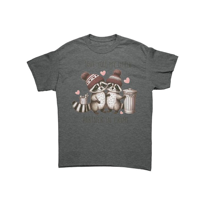 Love you, My little partner in crime Unisex Valentines t-shirt