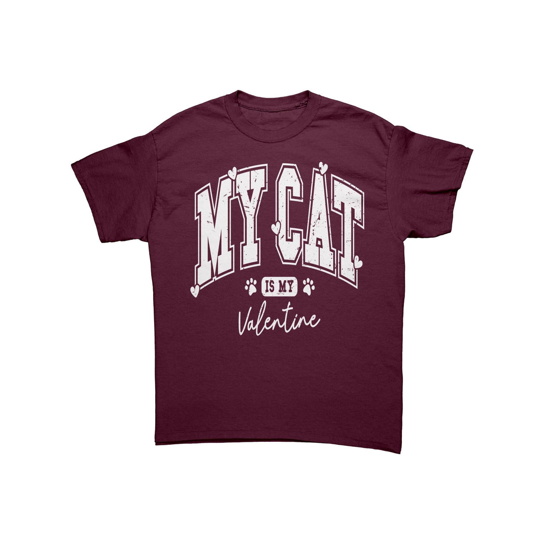 My Cat is my Valentine Unisex Valentine's tshirt