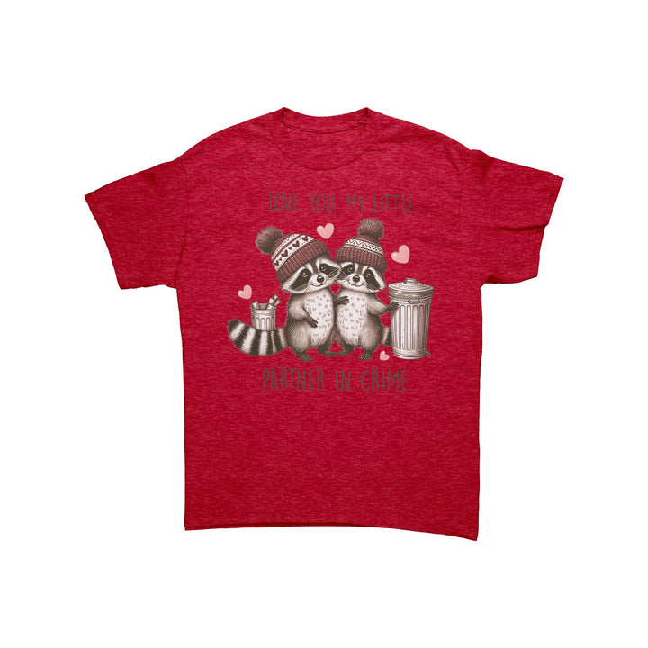 Love you, My little partner in crime Unisex Valentines t-shirt