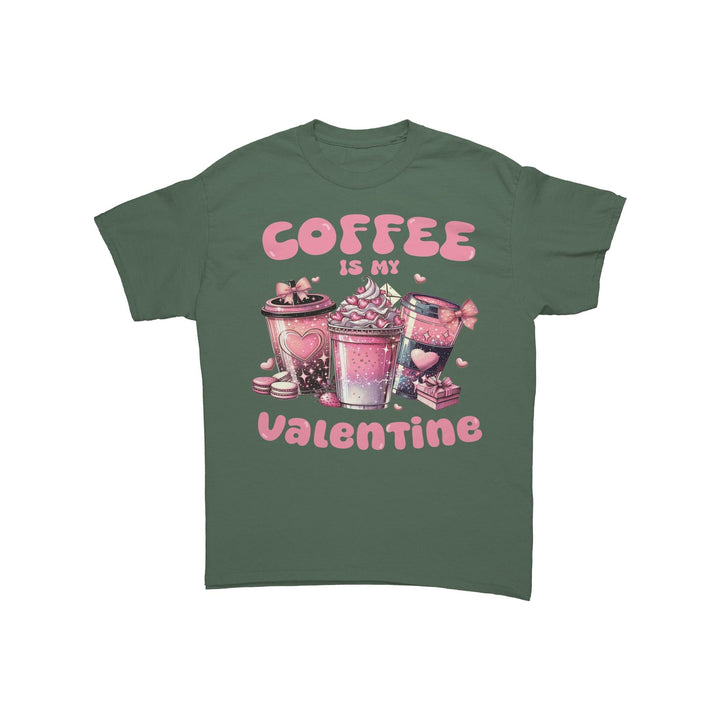 Coffee is my Valentine Unisex Valentine's t-shirt