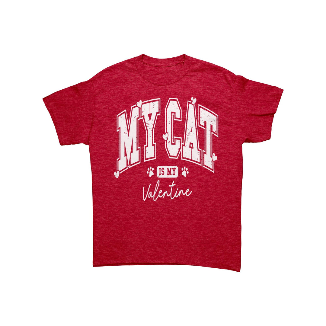 My Cat is my Valentine Unisex Valentine's tshirt