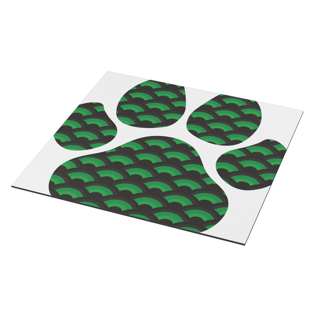 Dog_Paw_Print_Shamrock_Car_Magnet_SquareCarMagnet_Angle_Mockup.png