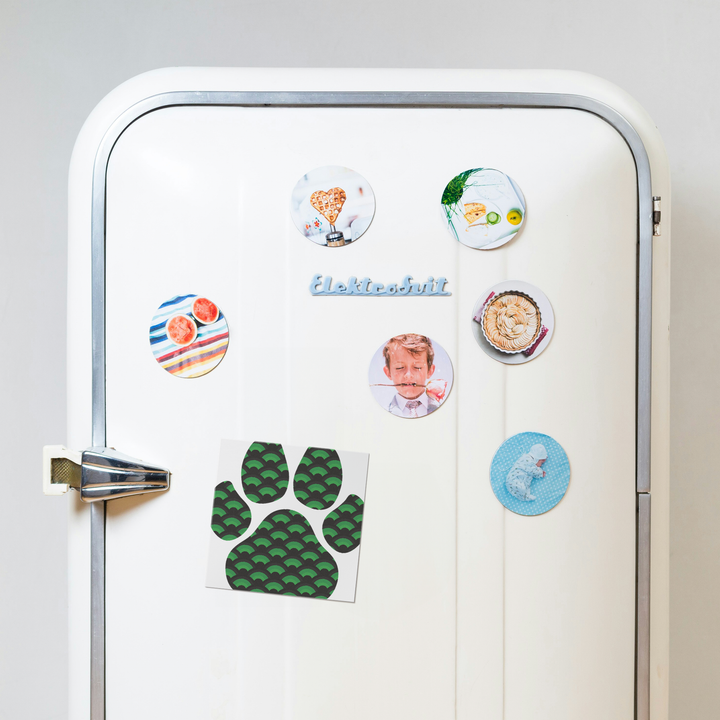 Dog_Paw_Print_Shamrock_Car_Magnet_SquareCarMagnet_Fridge_Mockup.png