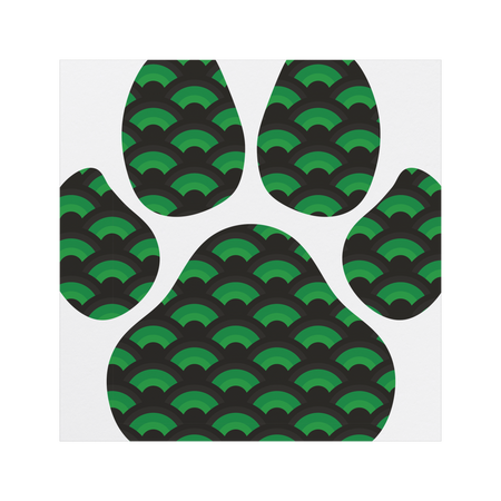 Dog_Paw_Print_Shamrock_Car_Magnet_SquareCarMagnet_Main_Mockup.png