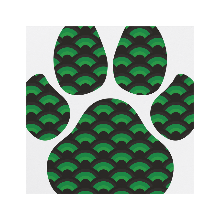 Dog_Paw_Print_Shamrock_Car_Magnet_SquareCarMagnet_Main_Mockup.png