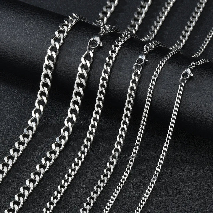 Titanium Steel Cuban Chain – Men's Fashion Necklace