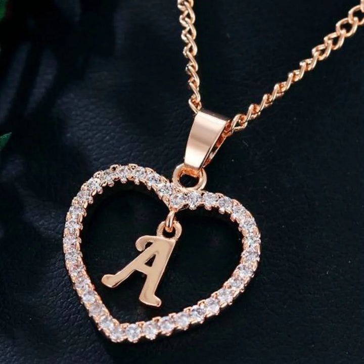 LoveLetter™ – 26 Letter Zircon Pendant Necklace