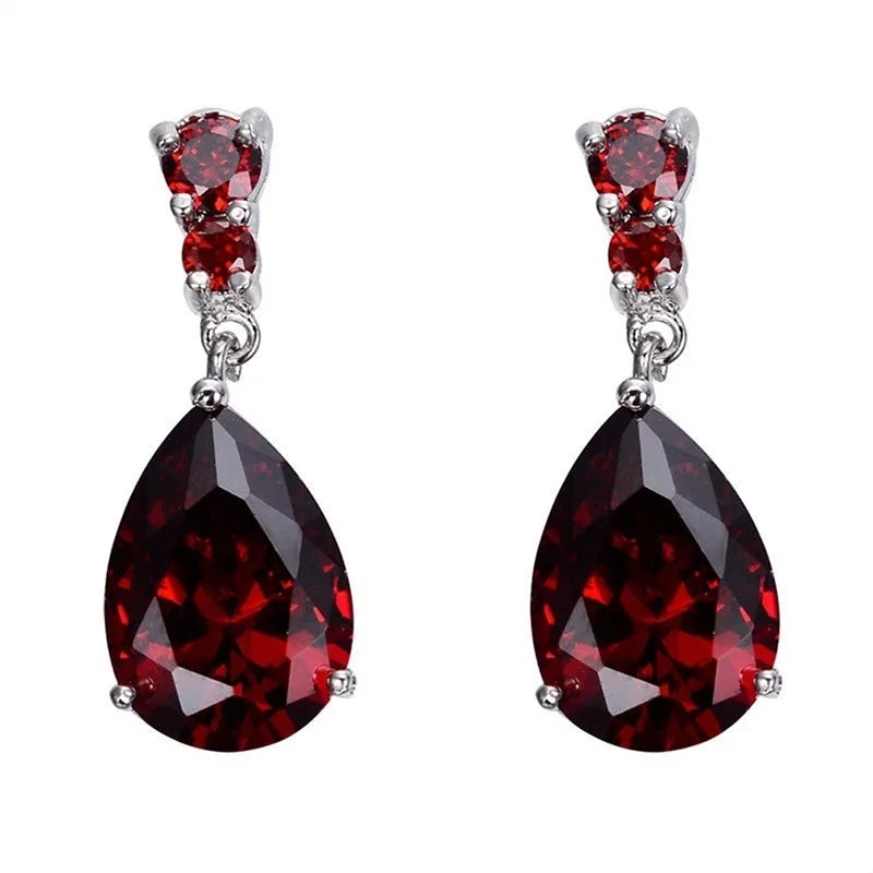 EternaBlue™ – Anti-Allergy Blue Crystal Wedding Earrings