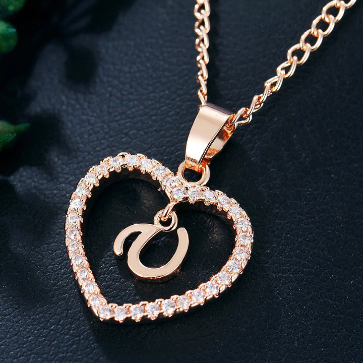 LoveLetter™ – 26 Letter Zircon Pendant Necklace