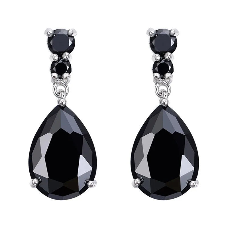 EternaBlue™ – Anti-Allergy Blue Crystal Wedding Earrings
