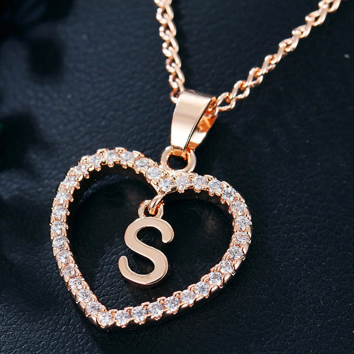 LoveLetter™ – 26 Letter Zircon Pendant Necklace