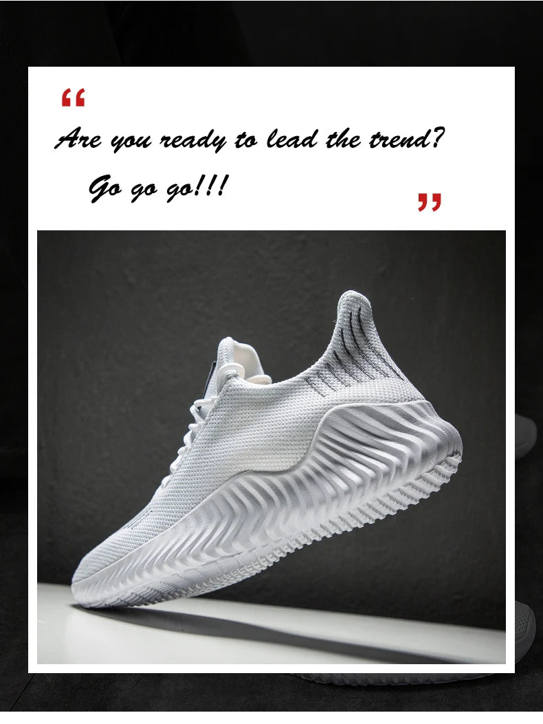 Men's White Casual Sneakers