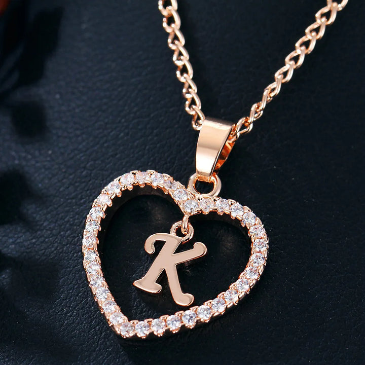 LoveLetter™ – 26 Letter Zircon Pendant Necklace