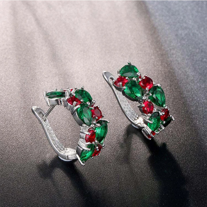 GoldenSpark™ – Clear CZ Zircon Round Stud Earrings for Women