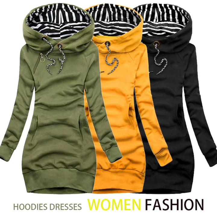 Women's Hooded Sweater Dress